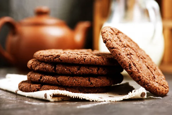 Dolci biscotti al cioccolato — Foto Stock