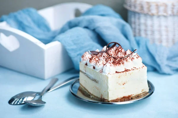 Wüste aus Mascarpone-Käse — Stockfoto