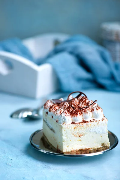 Wüste aus Mascarpone-Käse — Stockfoto