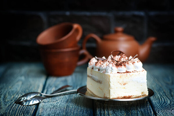 Desert from mascarpone cheese 