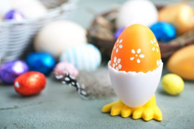 renkli Paskalya yortusu yumurta 