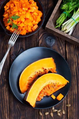 taze kabak dilimlenmiş 