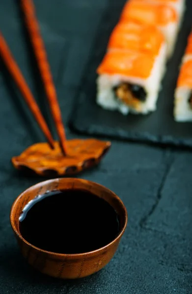 Sushi with fresh fresh fish — Stock Photo, Image
