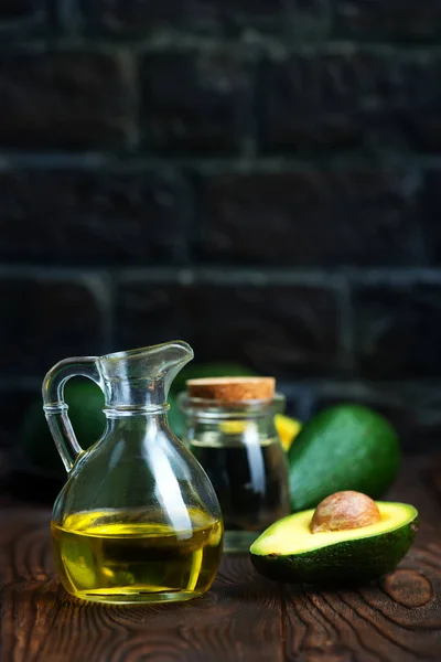 Avokado olja i flaska — Stockfoto