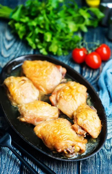 Baked chicken with aroma spice — Stock Photo, Image