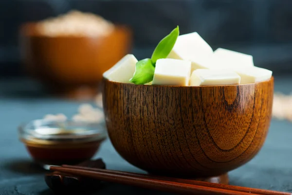 Queso de tofu en tazón —  Fotos de Stock