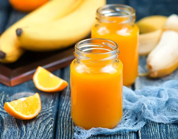 Succo di banane e arance — Foto Stock