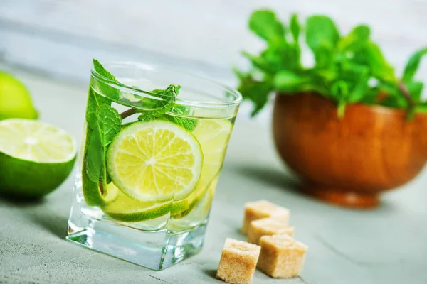 Fresh mojito in glass — Stock Photo, Image