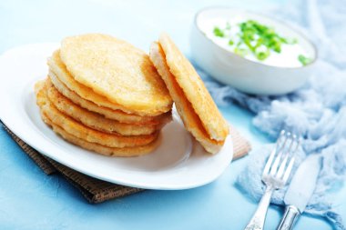 kızarmış patates pancakes 