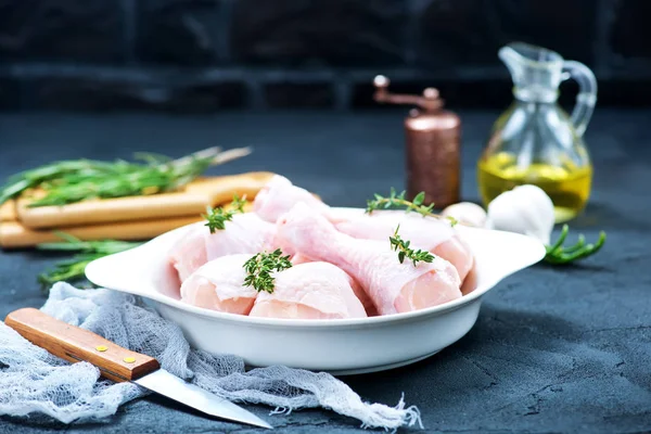 Chicken legs with herbs — Stock Photo, Image