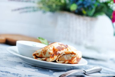 Krep doldurma plaka ile