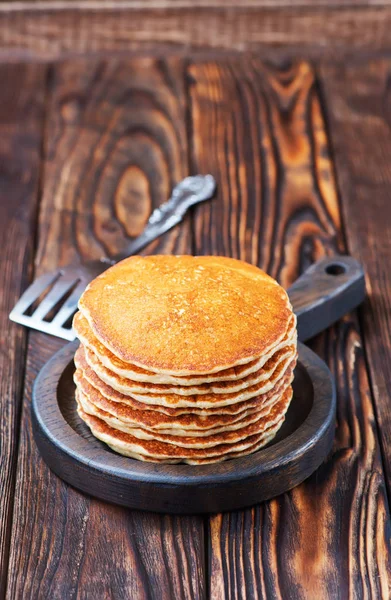 Stacked sweet pancakes — Stock Photo, Image