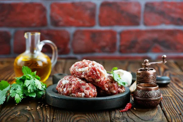 Minced meat balls — Stock Photo, Image