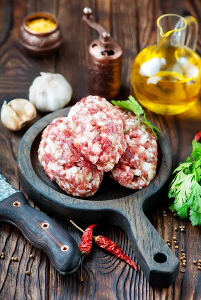 Minced meat balls — Stock Photo, Image