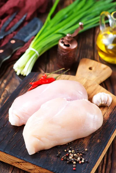 Raw chicken fillet — Stock Photo, Image