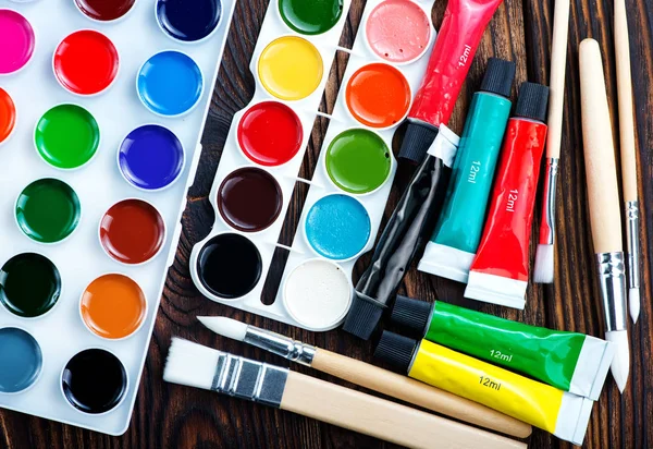 Colorful watercolor paint — Stock Photo, Image