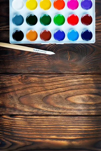 Kleurrijke aquarel verf — Stockfoto
