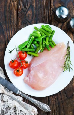 tabakta sebze ile fileto