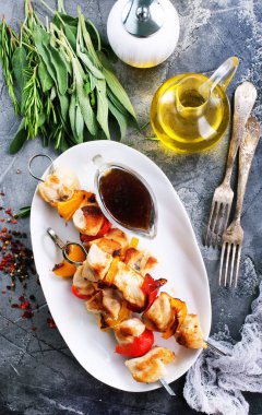 Sebzeli tavuk kebabı