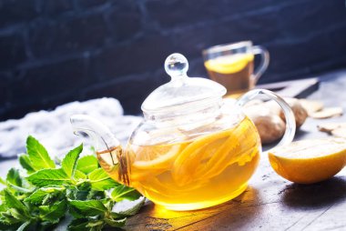 zencefil, nane ve çay