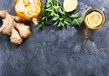 zencefil, nane ve çay