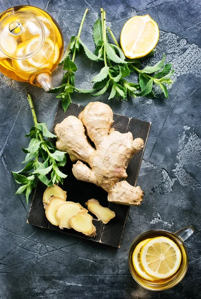 zencefil, nane ve çay