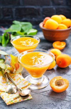 Kayısı reçeli cam kase