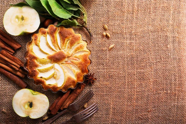 Tarta de manzana casera —  Fotos de Stock