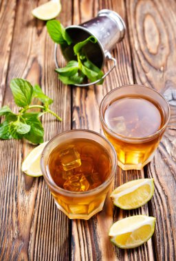 limon ve nane ile iç.