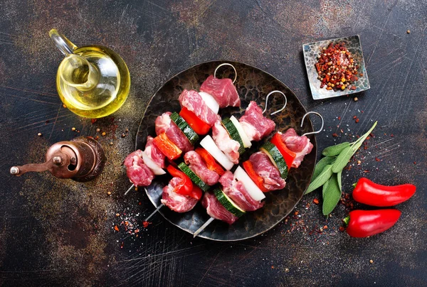 kebap sebze ve aroma baharat