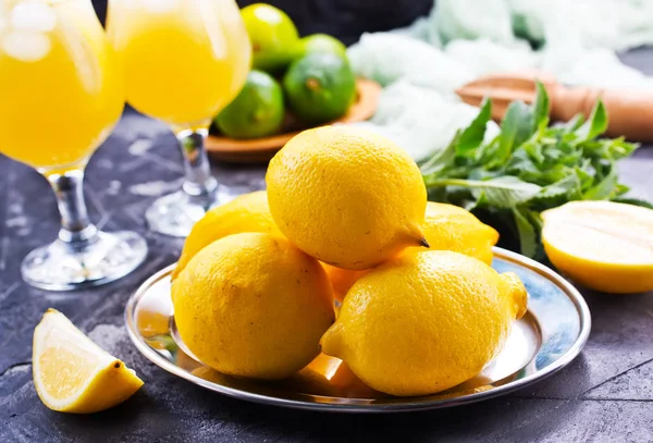 Lemonad の成分のクローズ アップ — ストック写真