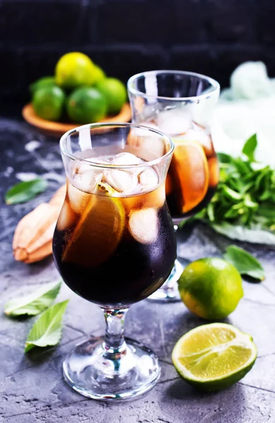Fresh alcohol drink with ice — Stock Photo, Image