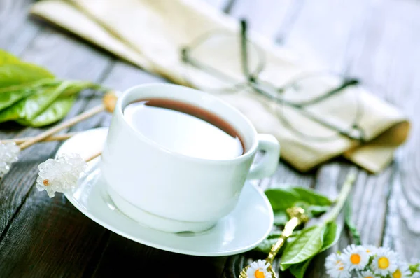 Tè caldo in tazza — Foto Stock