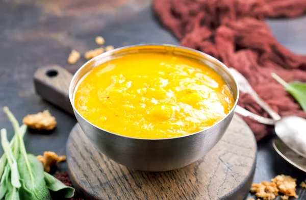 Sopa de calabaza caliente — Foto de Stock