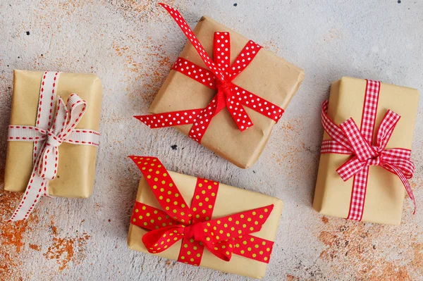 Caixas de presente de Natal — Fotografia de Stock