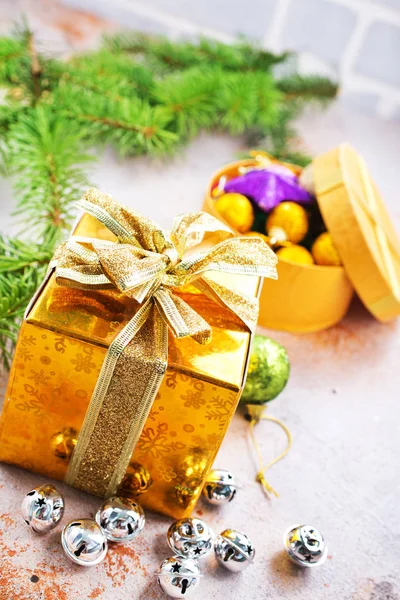 Colorful christmas gift — Stock Photo, Image