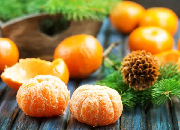 Fresh ripe tangerines — Stock Photo, Image