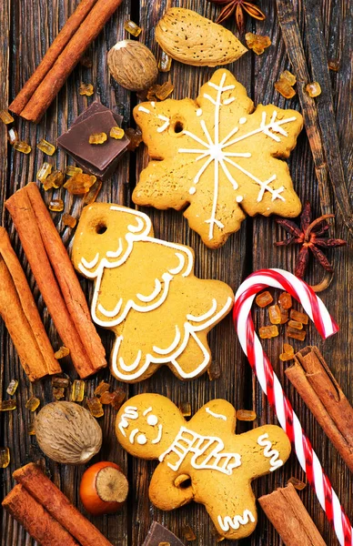 Christmas cookies with aroma spices — Stock Photo, Image