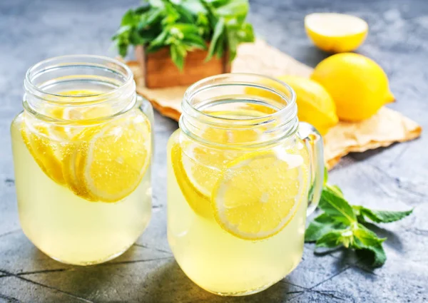 Lemonade with fresh mint — Stock Photo, Image