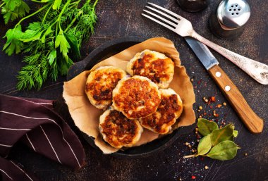 lezzetli kızarmış pirzola 