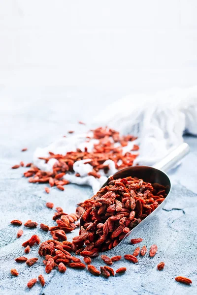 Bagas de goji secas — Fotografia de Stock