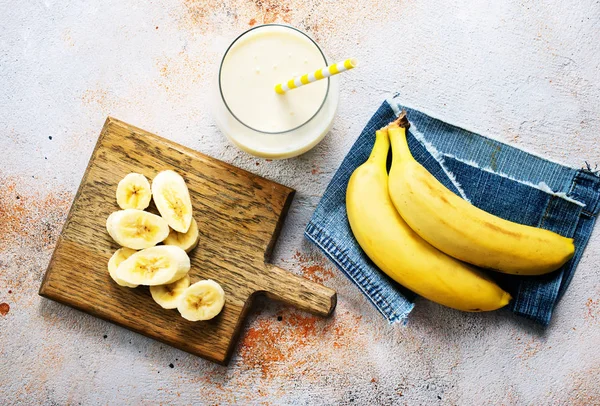 Banaan milkshake — Stockfoto