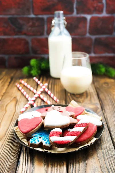 Lebkuchen zu Weihnachten — Stockfoto