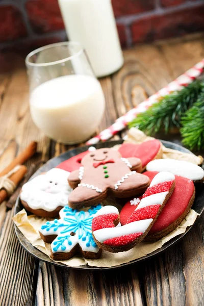 Kerst peperkoek koekjes — Stockfoto