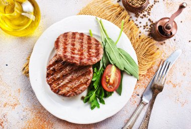 lezzetli kızarmış pirzola 