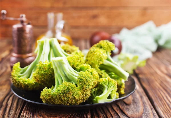 Brócoli Fresco Concepto Alimentos Mesa — Foto de Stock