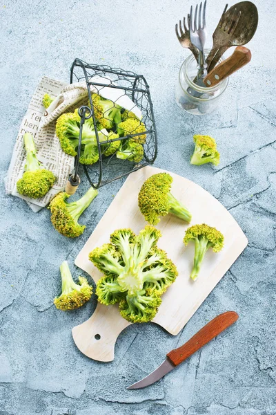 Fresh Broccoli Table Food Concept — Stock Photo, Image
