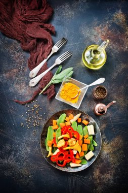 mantar ile karıştırmak zerzevat