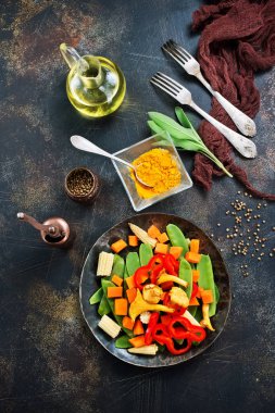 mantar ile karıştırmak zerzevat