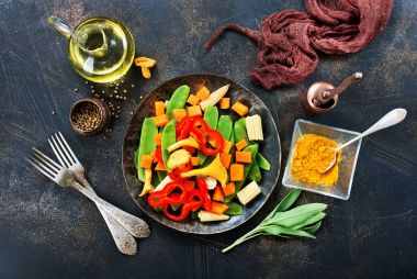 mantar ile karıştırmak zerzevat